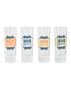 Wanda June Home by Miranda Lambert 4 Piece 2.2 Ounce Shot Glass Set in Blue